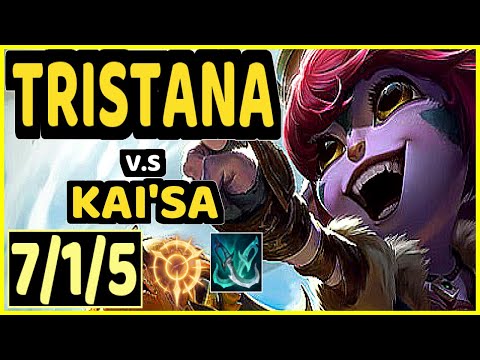 YUUKI60 (TRISTANA) vs KAI'SA - 7/1/5 KDA BOTTOM ADC GAMEPLAY - EUW Ranked MASTER