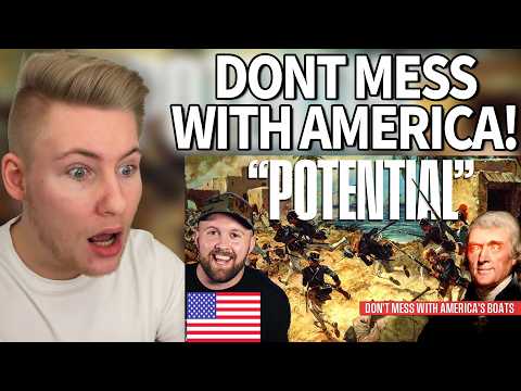 European reacts to America Dismantles Pirate Nations For Touching Their Boats - Fat Electrician