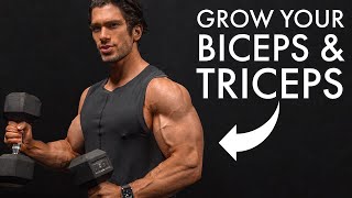 GROW YOUR ARMS WITH ONLY DUMBBELLS (Biceps & Triceps)