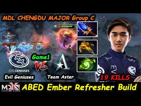 Evil Geniuses vs Team Aster | ABED [Ember Spirit] 10K MMR  GOD MDL Chengdu Major Game1 Group C