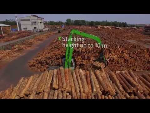 SENNEBOGEN 723 E-Series - pick and carry at the sawmill, log handling Germany