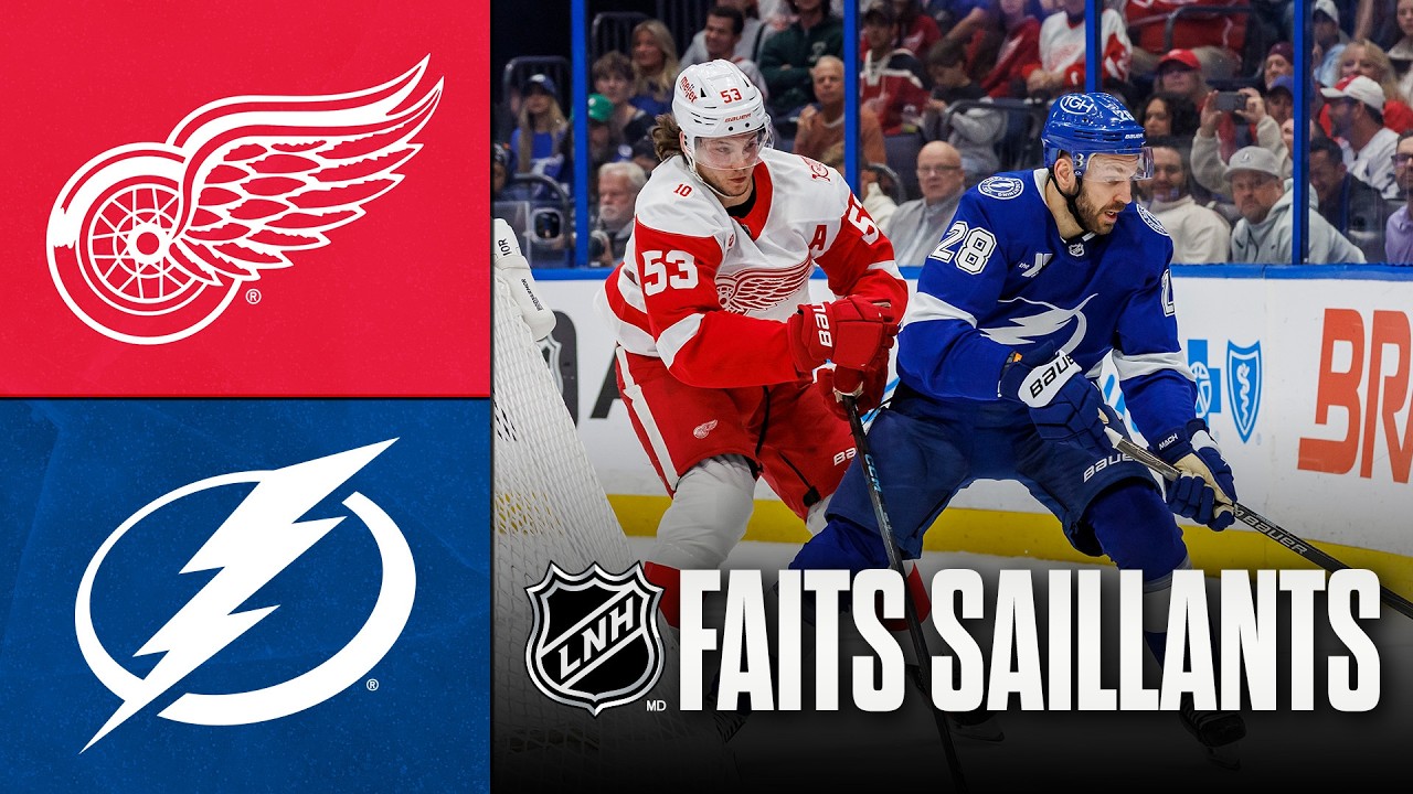 Red Wings vs Lightning 13/04/26 | Faits saillants