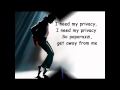 Privacy - Michael Jackson - Lyrics