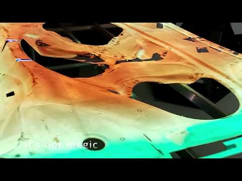 3D Scanning of an inner hood with PolyScan XL8 from Polyrix