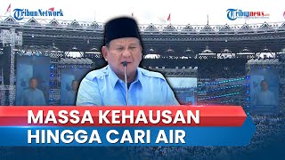 Kepanasan saat Ikuti Kampanye Akbar Prabowo-Gibran di GBK, Sejumlah Massa Cari Air Minum