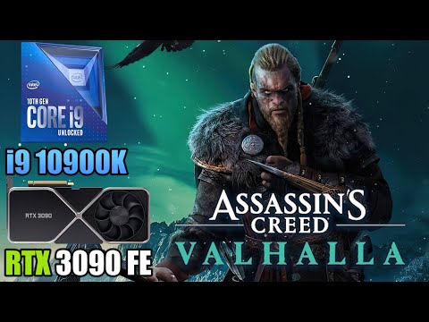 Assassin's Creed Valhalla - RTX 3090 + i9 10900K - 1080p, 1440p & 4K - Ultra High Settings