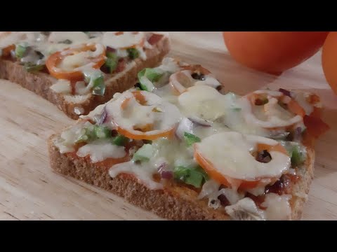 DIY Crunchy Bread Pizza | No Oven