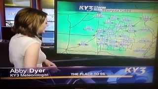 KY3 weather woman can't get it together KY3 weather woman can't get it together