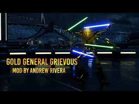 Golden General Grievous Mod by Andrew Rivera - Star Wars Battlefront 2