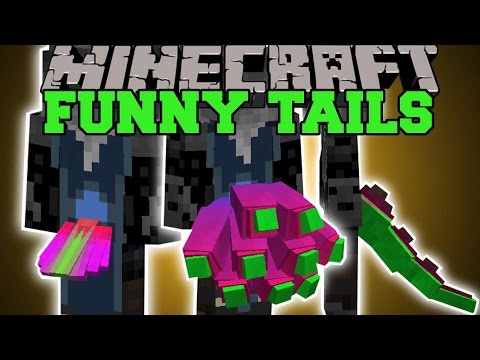 PopularMMOs - Minecraft: FUNNY TAILS (YOU ARE THE DEVIL, NINETAILS, DRAGON, & MORE!) Mod Showcase