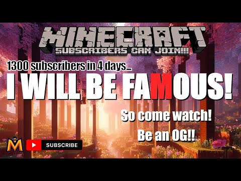 Join my Minecraft SMP Servers, be famous! OG's only, Bedrock + Java soon!