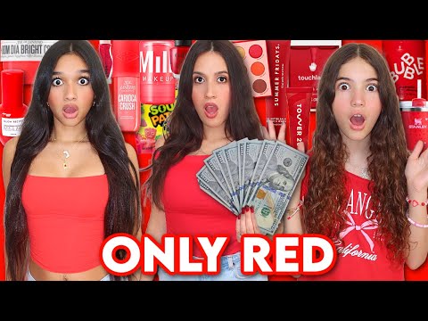 KEIN BUDGET-SHOPPING IN NUR ROT!❤️