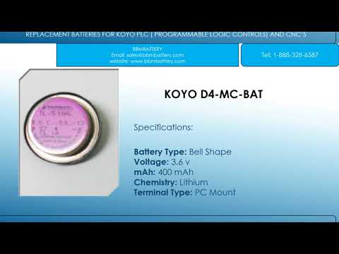 KOYO PLC AND CNC'S REPLACEMENT BATTERIES