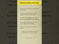 5 Ways To Hack Your Body