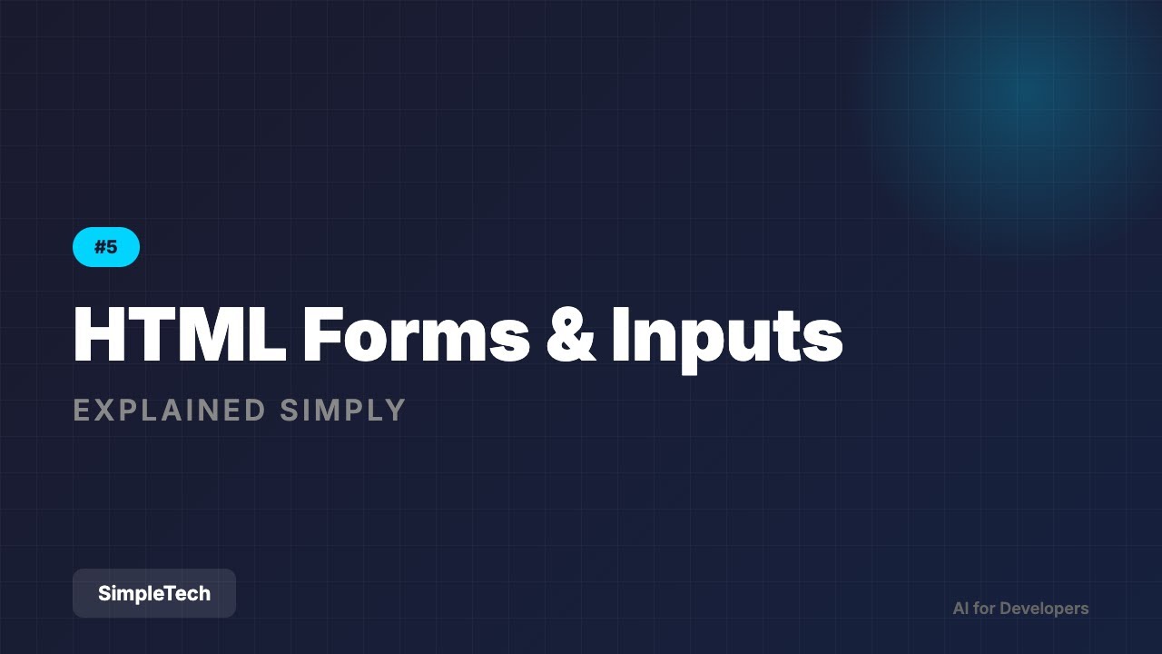 HTML Forms & Inputs - Every Type Explained | Full Stack Development #5