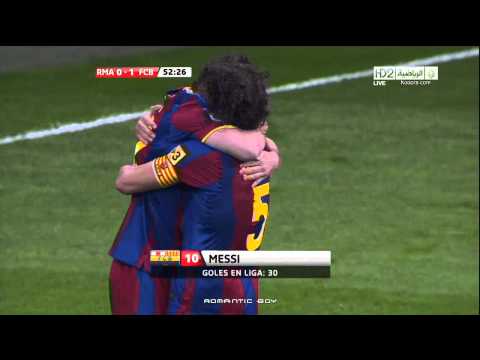 Real Madrid 0   Barcelona 1    liga 2010 2011   MESSI