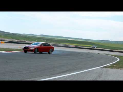 Jaguar XE V6 S drifting