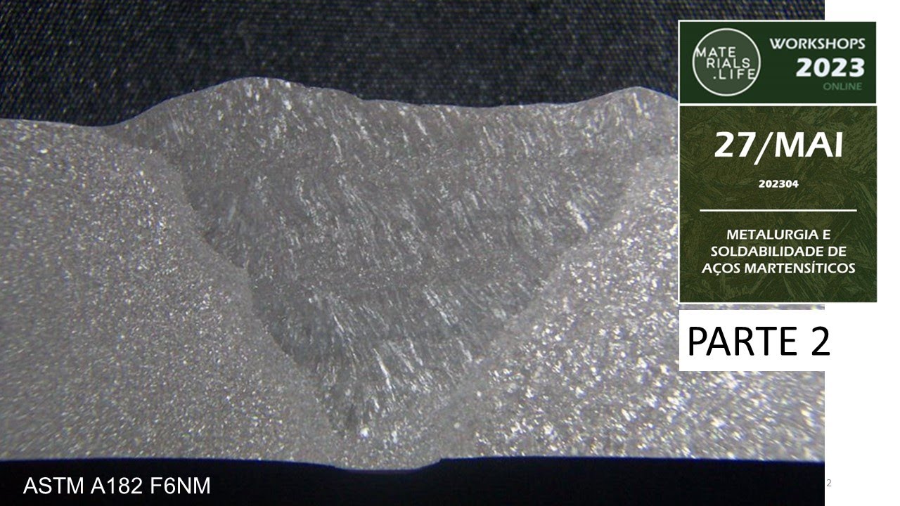 WORKSHOP 23_04  PARTE 2 SOLDAGEM DE AÇOS MARTENSÍTICOS