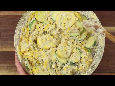 Zucchini Squash & Corn Casserole