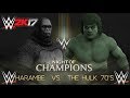 Harambe Vs The Hulk 70 S Night Of Champions I WWE 2K17