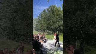 How To Create The Perfect Wedding Ceremony Exit #weddingshorts #wedding