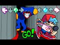 Friday Night Funkin Huggy Wuggy Chases BF In The Vents Huggy Wuggy Vent V2