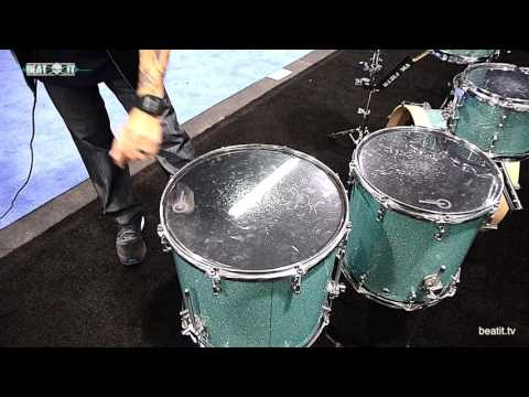 BeatIt at NAMM 2017: Aquarian Drumheads Booth