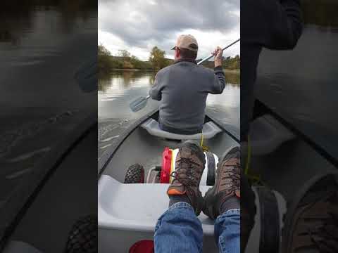 Mit dem Canu auf der Weser