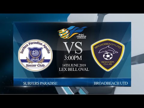 2019 FGC ASN Premier League Rd 13 - Surfers Paradise vs Broadbeach Utd (3-4)