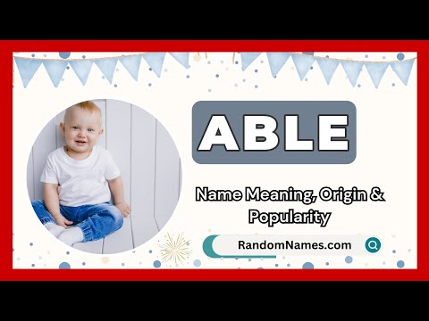Able - Baby Boy Name Meaning, Origin & Popularity - RandomNames.com