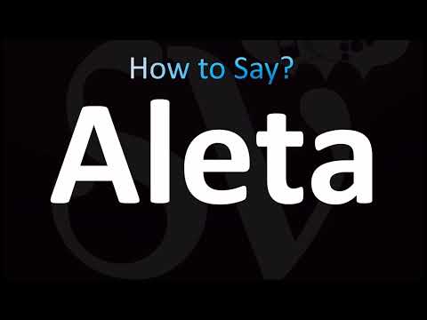 How to Pronounce Aleta (CORRECTLY!)