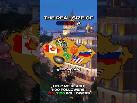 The real size of Czechia #viral #fyp #mapping #trending #czech