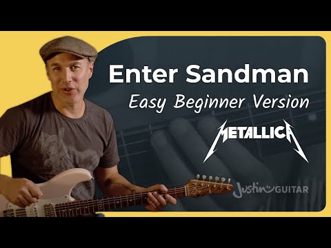 Enter Sandman Guitar Lesson | Metallica | Easy Riff