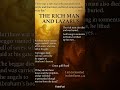 The Rich Man And Lazarus