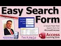 A Simple Multi Field Search Form For Microsoft Access With Zero Programming