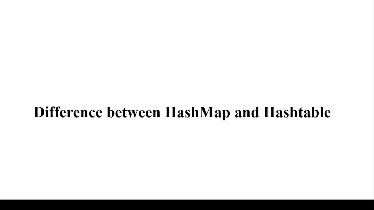 HashMap vs Hashtable | Difference between HashMap and HashTable in Java 8 | Java 8