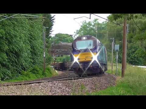 68018 with 66421/68016 dit 6k27 Carlisle - Crewe Engineers, 19th June 2018