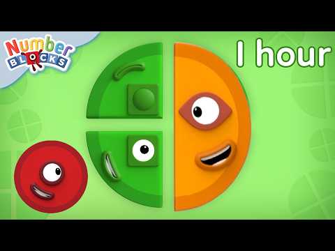 Fractions are a Piece of Cake! | Learn to Count for Kids Compilation | Number Cartoon | Numberblocks - Kingdom Kids Zone, Little Learners - Numberblocks
