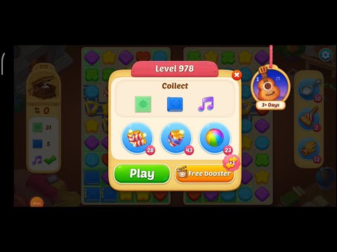 Matchington Mansion Level 978, 979 & 980 - No Booster Levels / iOS/Android