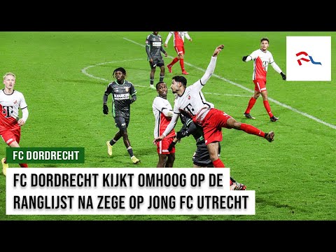 FC Dordrecht verslaat Jong Utrecht en kijkt omhoog op ranglijst