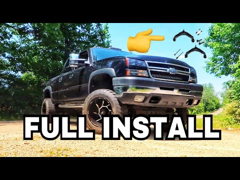 How to install 01-10 Duramax GM/GMC Control Arms Sway bar Links and Tie Rods
