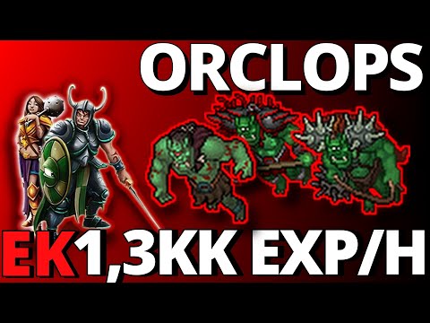 EK 80+ | 1,3KK EXP/H en ORCLOPS – Hunt exp Elite Knight | Tibia