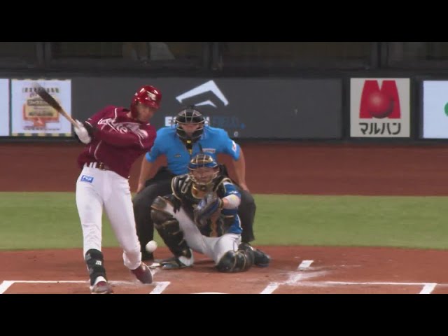 【1回表】先制の一打!! イーグルス・辰己涼介 センター前へのタイムリーヒット!! 2024年6月21日 北海道日本ハムファイターズ 対 東北楽天ゴールデンイーグルス