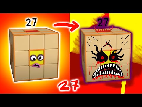 New Numberblocks Full Episodes Fanmade Number 27 Cube As Horror Version