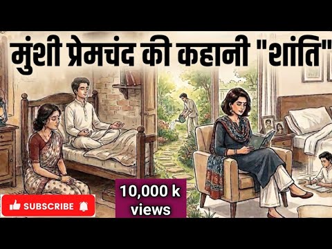 #शांति। मुंशी प्रेमचंद की सर्वश्रेष्ठ कहानी। Indian classical story।  Voice telling story। Hindi।