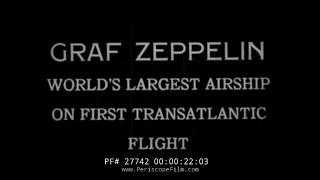 GRAF ZEPPELIN DIRIGIBLE 1928 TRANS-ATLANTIC FLIGHT 27742