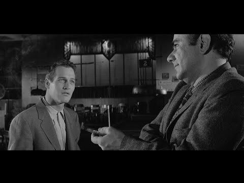 The Hustler (1961) - Paul Newman, Myron McCormick, Michael Constantine - don't try to hustle me