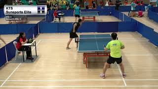 Singapore National Table Tennis League 2017 - 2nd Leg - KTS vs Sunsports Elite