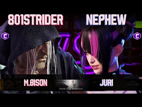 SF6 ➤ 801 Strider (M.Bison) vs Nephew (Juri) ✎ High-level Match FT2