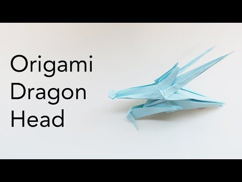 Origami Dragon Head Tutorial (ASMR Paper Folding)